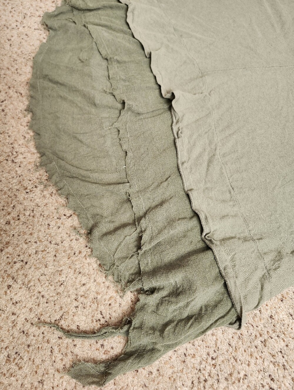 We The Free Olive Green Tiered V-Neck Tank Top - Picture 6 of 7